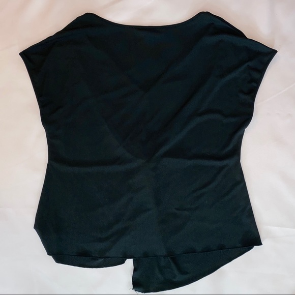 Shein Curve Rib-Knit Twist Front Blouse, 1XL - Picture 5 of 6